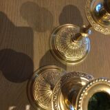 Ancient brass candlesticks