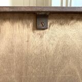 Roger Capron Herbier - Rectangular coffee table with patinated steel frame