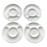4 Assiettes à artichauts en porcelaine L'Hirondelle de Mehun sur Yèvre
