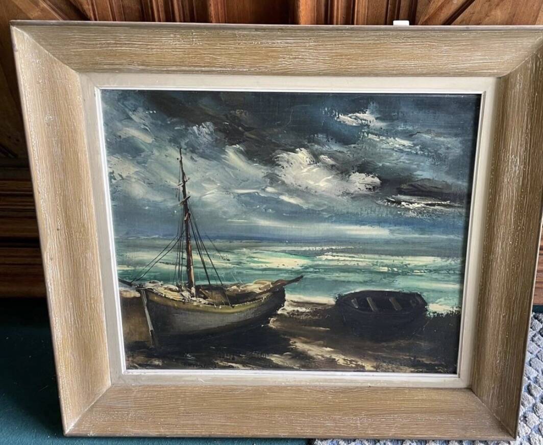 Maurice Vlaminck oil on canvas seascape