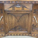 Art Deco period sideboard in oak and marble