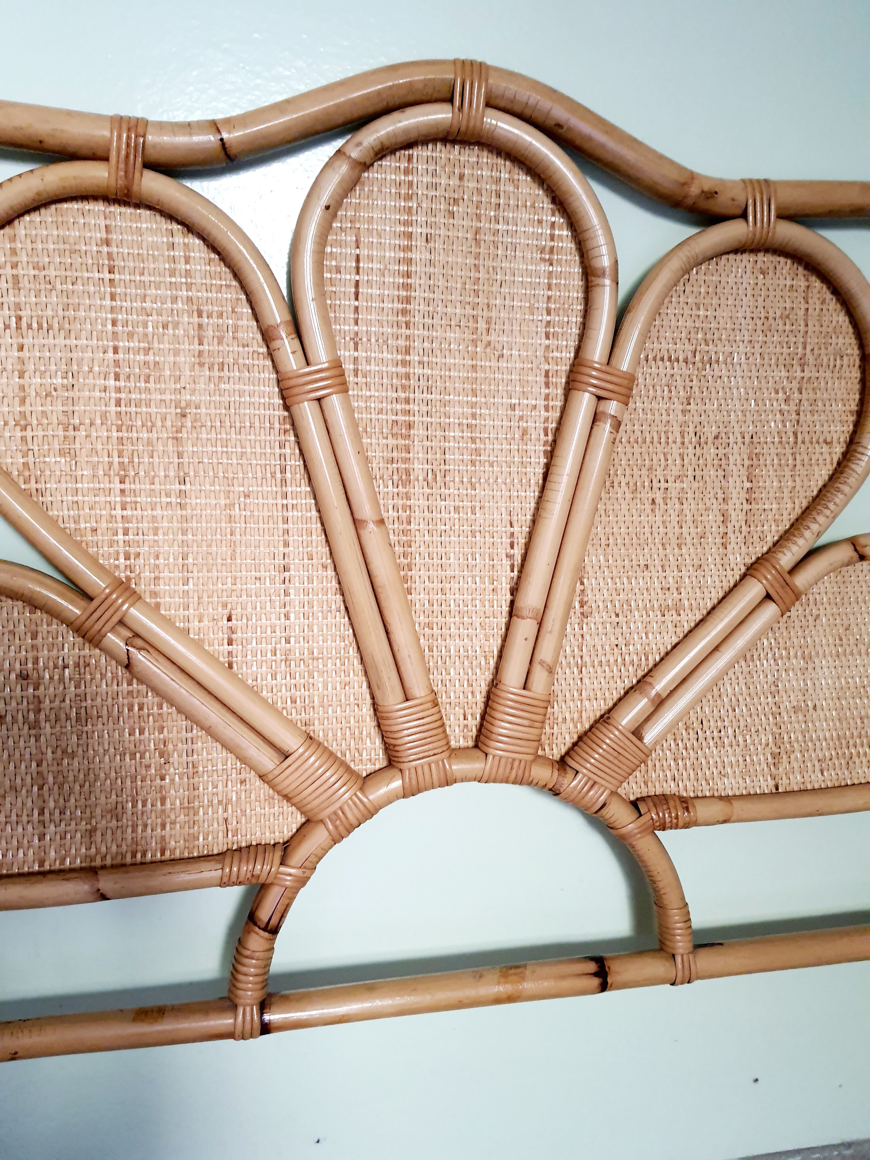 Rattan headboard 90 cm