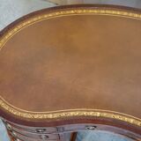 Victorian desk with leather top, restored.