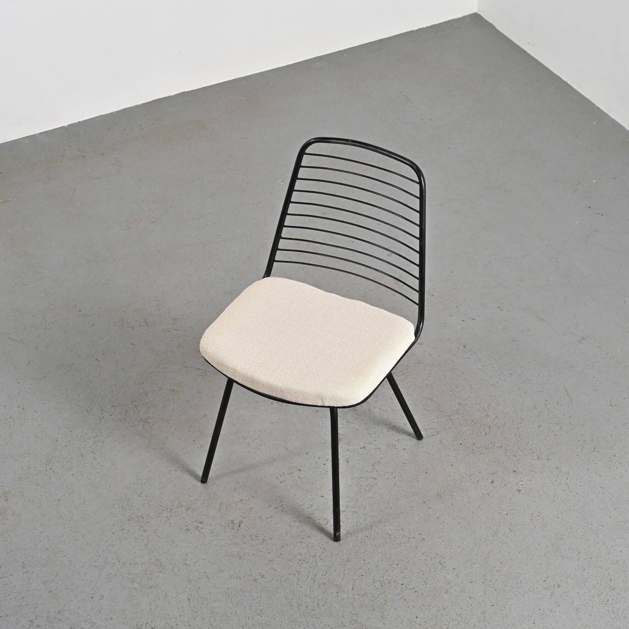 Set of four chairs by Jean-Louis Bonnant, circa 1955