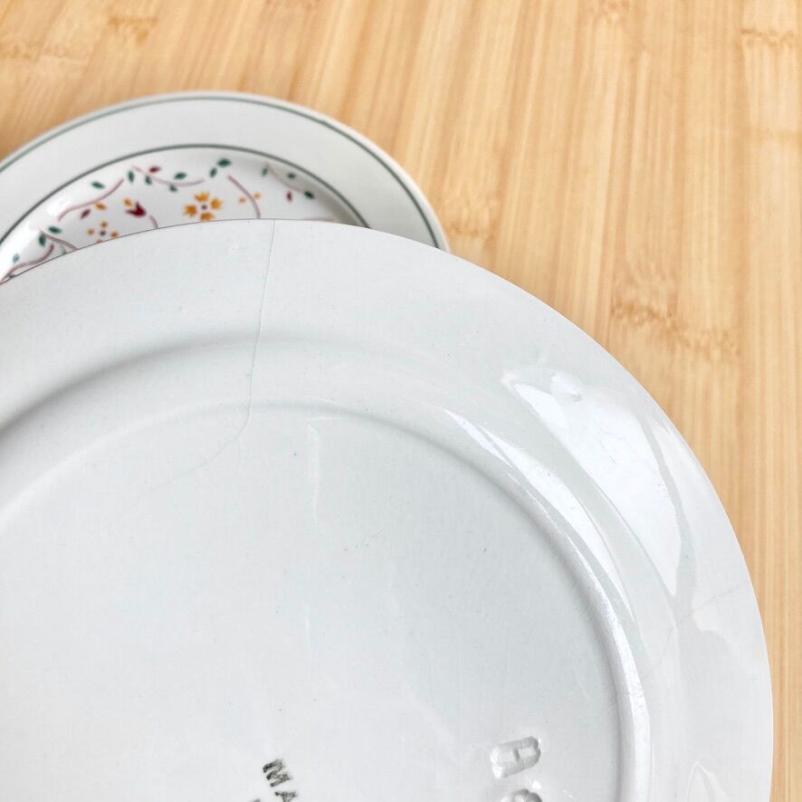 Dessert plates Creil Montereau 40's