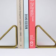 Carl Aubock III Pair of Triangular Bookends in Gilded Iron 5443, Vienna/Austria, 1970s
