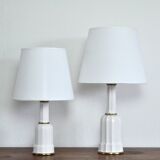 Lampes de table danoises classiques Heiberg en porcelaine