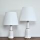 Lampes de table danoises classiques Heiberg en porcelaine