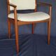 Set de 3 fauteuils d'Arne Vodder teck et bouclette