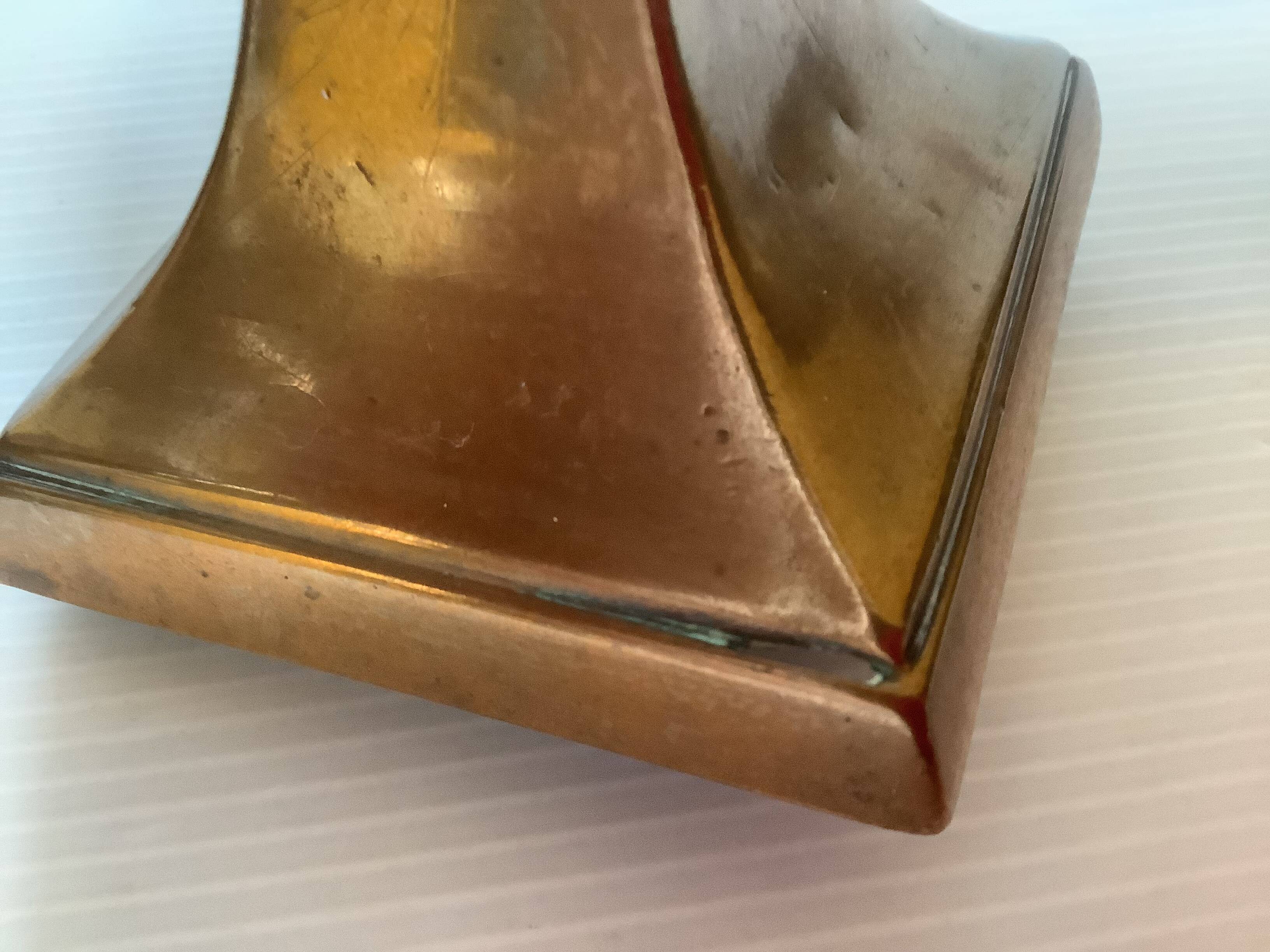 Pair of antique brass candlesticks