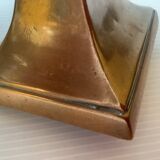 Paire d’anciens bougeoirs laiton