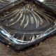 Amber glass compartmentalised serving bowl