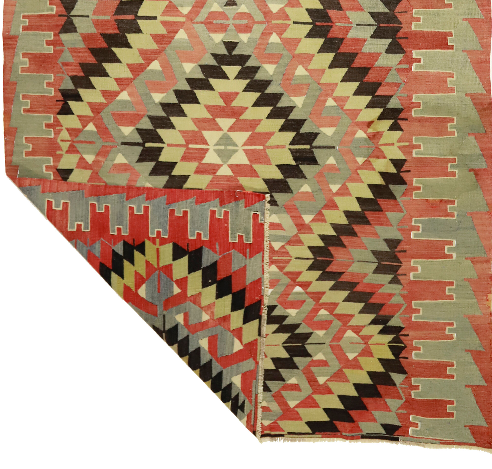 Anatolian handmade kilim rug 310 cm x 170 cm