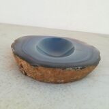 Blue agate ashtray