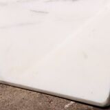 Italian Design Coat rack with white marble base and chrome uprights, 1970