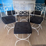 Set of garden seats, made of iron