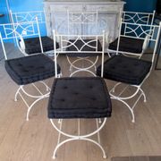Set of garden seats, made of iron
