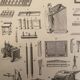 Lithograph engraving on the printing press of 1897