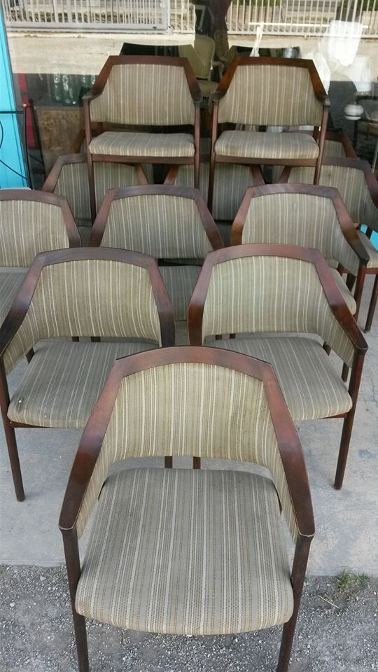 Scandinavian style mahogany chairs