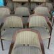 Chaises style scandinave en acajou