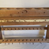Old wall shelf - Burmese teak rack - 53 x 15.5 x 39 cm