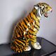 Ceramic Tiger, Italy, Signed, 1970