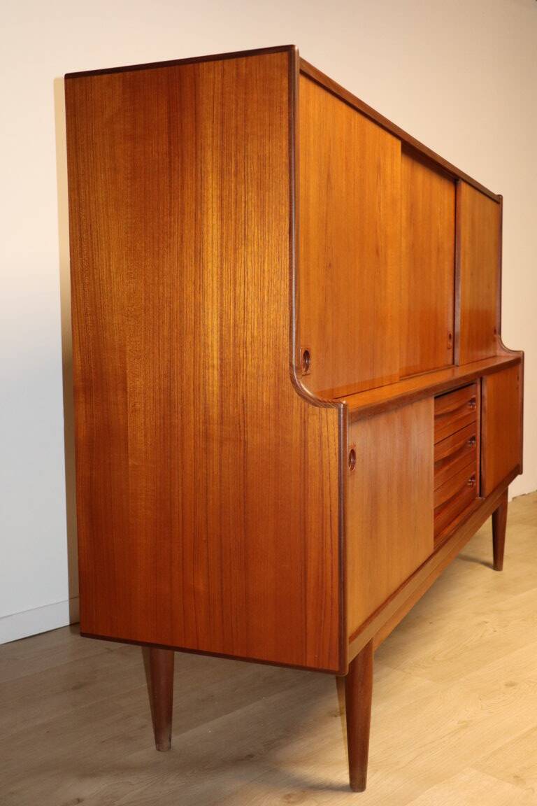 Enfilade haute scandinave édition Samcom en teck, 1960