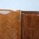 Enfilade en acajou avec plateau en verre