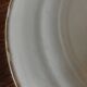 Série de huit assiettes plates terre de fer Géon Rouard décor Lille années
