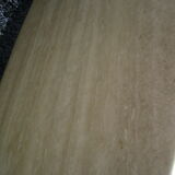 Oval coffee table in travertine italy from the 1970s