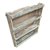 Burmese teak wall shelf