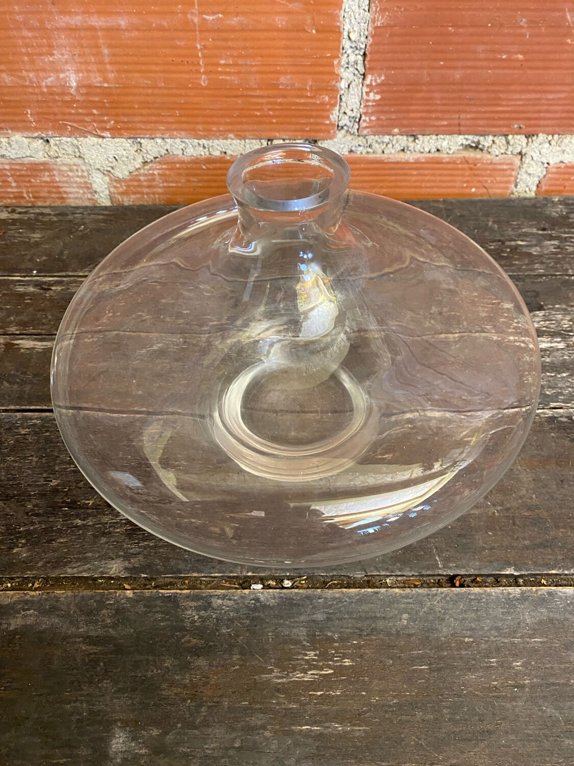 Vintage Glass Decanter Carafe Table Art #D850