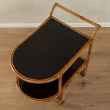 50s Bamboo Serving Trolley