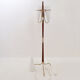 Tripod floor lamp with three arms and opaline glass - 1950s