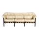Scandinavian leather sofa by Sven Ellekaer for Coja, 1970