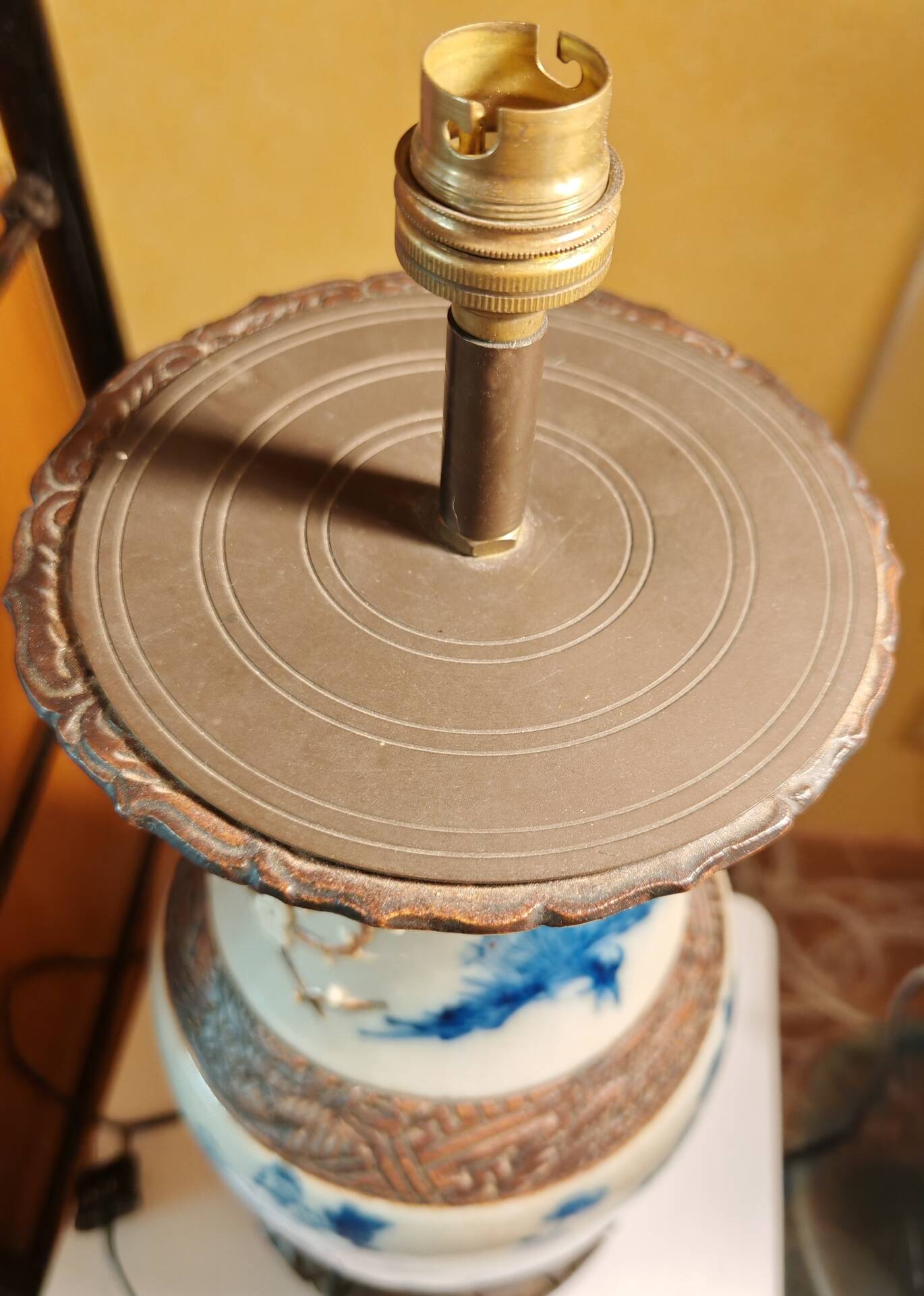 Pied de lampe chinois