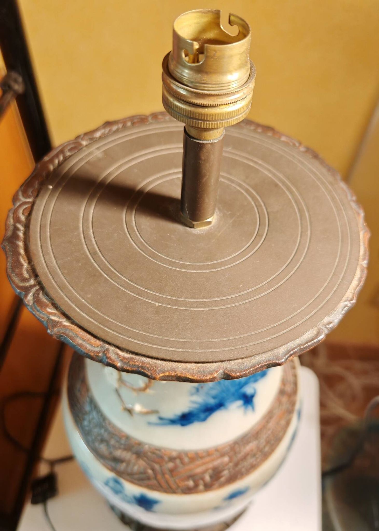 Pied de lampe chinois