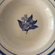 Set of 6 vintage deep plates in earthenware with blue lily of the valley flowers.