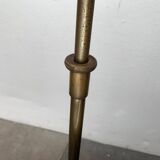 Vintage Hollywood Regency floor lamp in German brass by Florian Schulz.