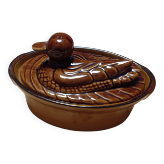 Duck-shaped terrine