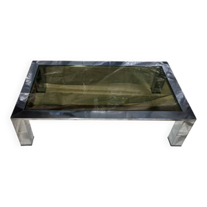 Table basse acier chromé