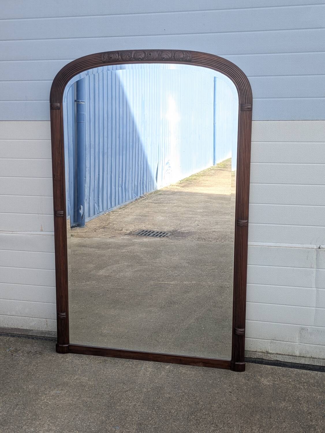 Large Art Deco mirror 162cm, vintage 1950s