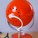 Space age eyeball lamp orange 70s