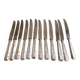 12 silver-plated art deco knives