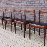 Rosewood Astrid Dining Chairs by Oswald Vermaercke for V-Form, 1962, Set of 5