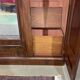 Victorian mahogany dressing wardrobe from the 19th century.