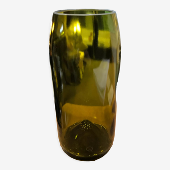 Medium model recycled wine bottle vase