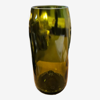 Vase bouteille vin recyclée