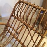 For child vintage rattan rocking chair