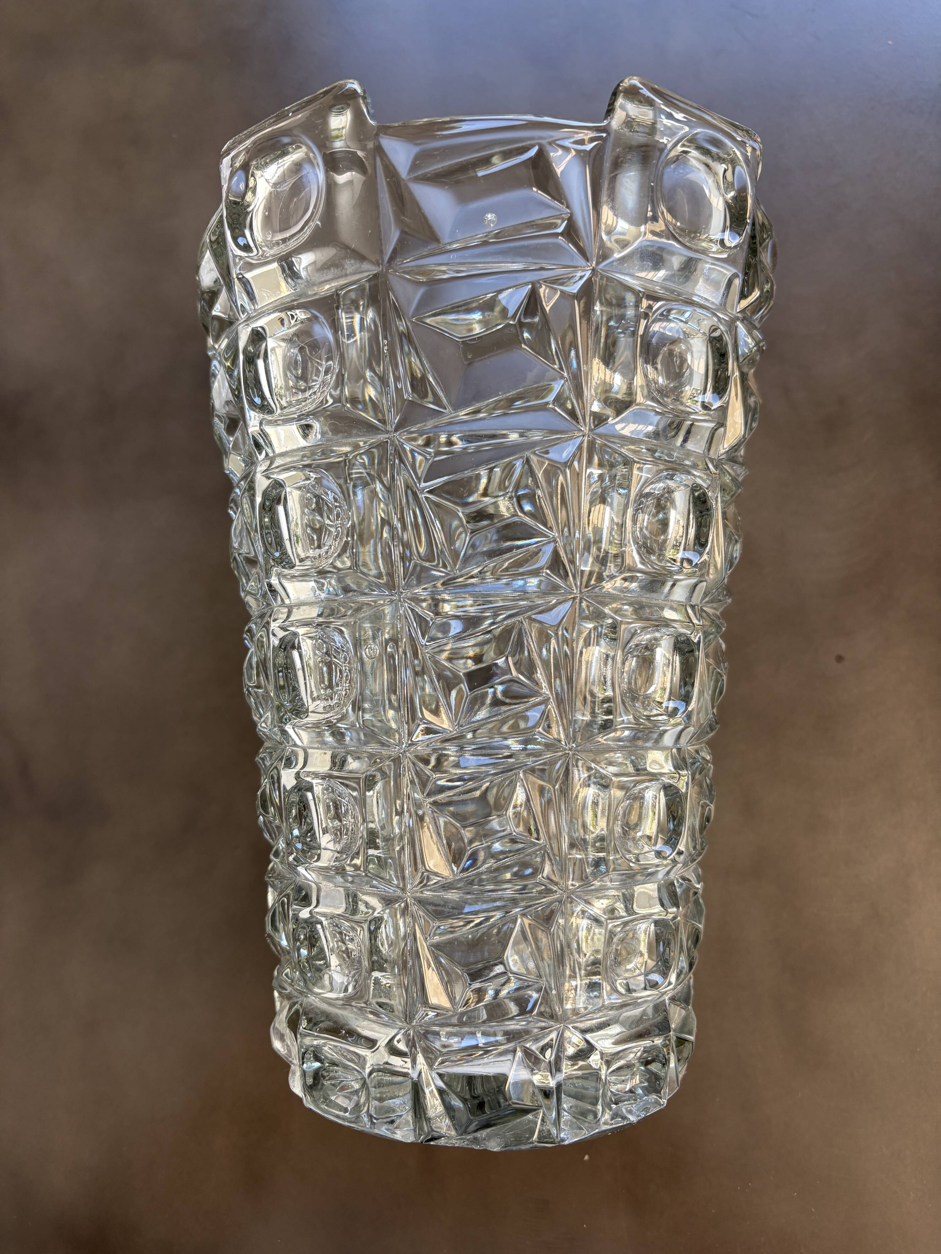 Sklo Union Libochovice crystal vase
